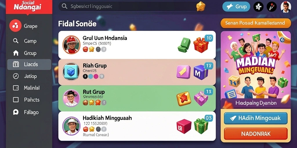 Fitur live chat yang memudahkan interaksi antar pemain.
