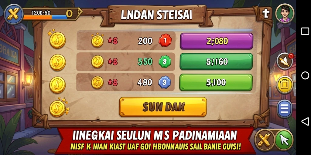Beragam misi dan tantangan dalam permainan yang seru.