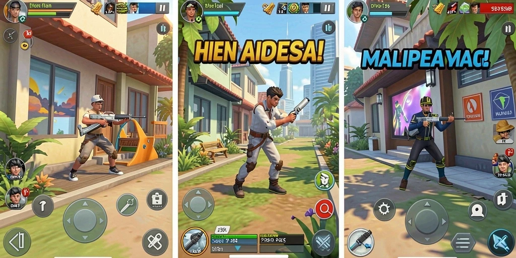 Tantangan seru di setiap level yang harus diselesaikan.