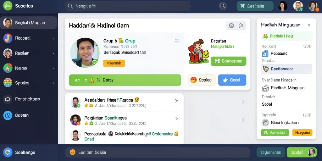 Fitur interaksi sosial antara pemain yang menarik.