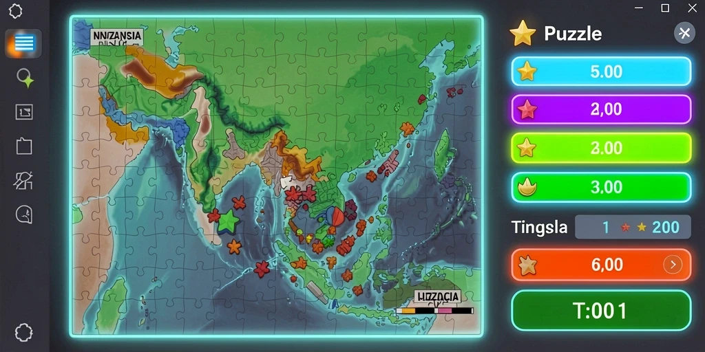 Tantangan level yang bervariasi dan menarik.