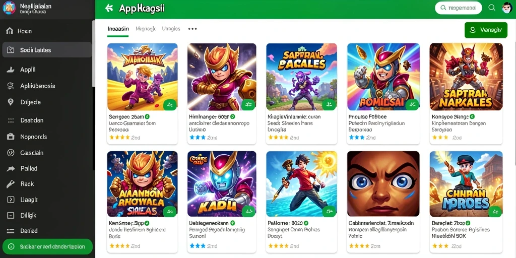 Screenshot mengilustrasikan sistem penghargaan dalam game.